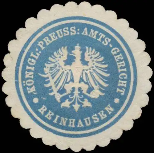 K.Pr. Amts-Gericht Reinhausen