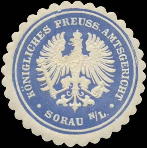 K.Pr. Amtsgericht Sorau/Nieder-Lausitz