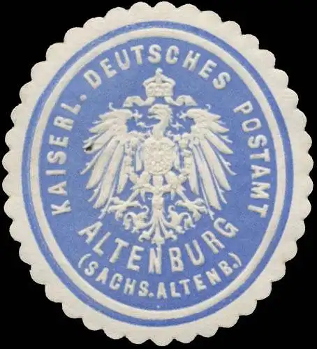 K. Deutsches Postamt Altenburg (Sachs. Altenb.)