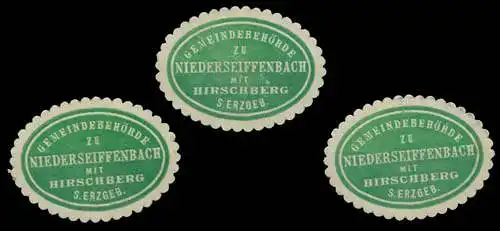 Niederseifenbach mit Hirschberg im Erzgebirge Sammlung