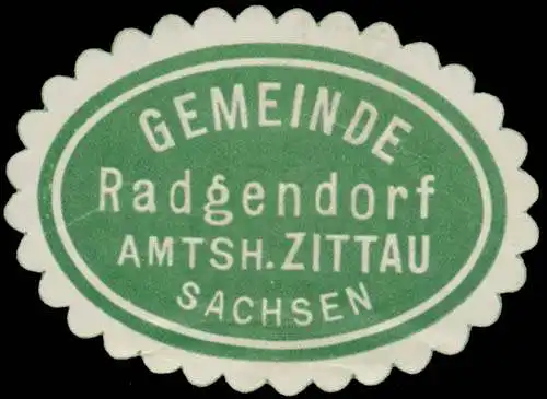 Gemeinde Radgendorf Amtsh. Zittau