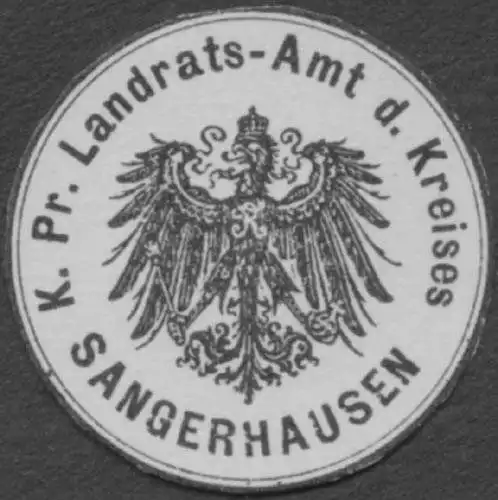 K.Pr. Landratsamt des Kreises Sangerhausen