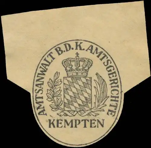 Amtsanwalt b.d. K. Amtsgerichte Kempten
