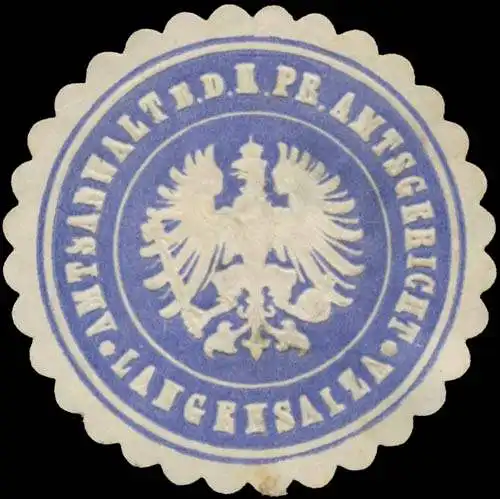 Amtsanwalt b.d. K. Pr. Amtsgericht Langensalza