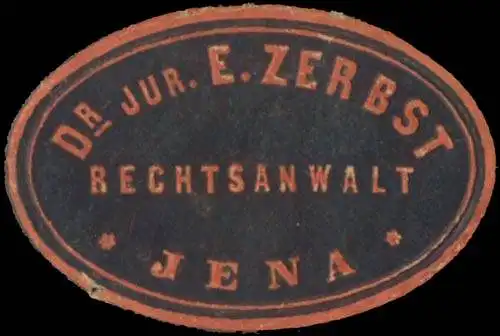 Dr. jur. E. Zerbst Rechtsanwalt