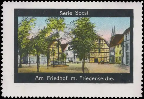 Am Friedhof mit Friedenseiche