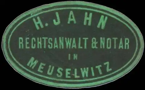 H. Jahn Rechtsanwalt und Notar in Meuselwitz