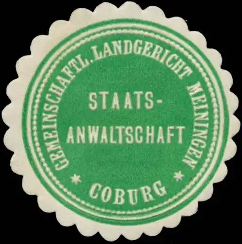 Staatsanwaltschaft Gemeinschaftl. Landgericht Meiningen Coburg