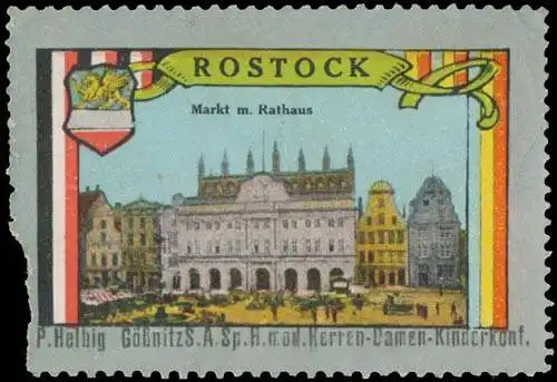 Rostock Markt mit Rathaus