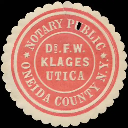 Notar Dr. F.W. Klages