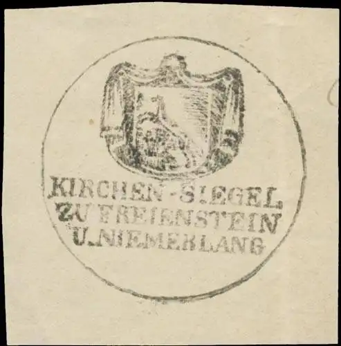 Kirchen-Siegel zu Freienstein und Niemerlang