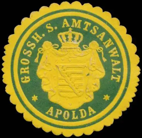 Gr. S. Amtsanwalt Apolda