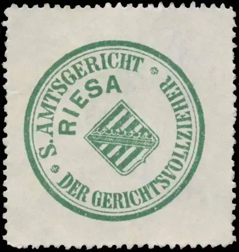 Der Gerichtsvollzieher S. Amtsgericht Riesa