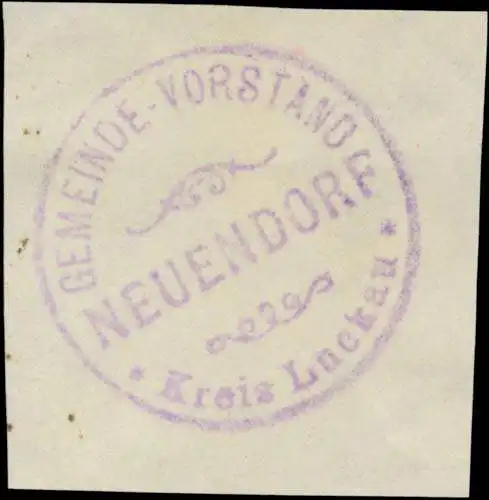 Gemeinde-Vorstand Neuendorf Kreis Luckau/Lausitz