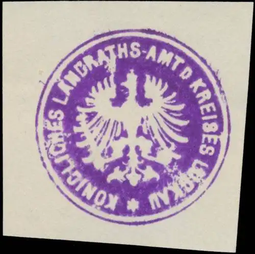 K. Landrathsamt des Kreises Luckau/Lausitz