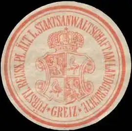 F. Pr. Pl. Ã¤lt. L. Staatsanwaltschaft am Landgericht Greiz