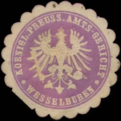 K.Pr. Amtsgericht Wesselburen