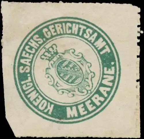 K.S. Gerichtsamt Meerane