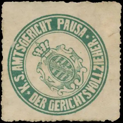 Der Gerichtsvollzieher K.S. Amtsgericht Pausa