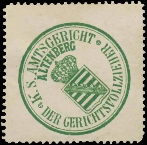 Der Gerichtsvollzieher K.S. Amtsgericht Altenberg