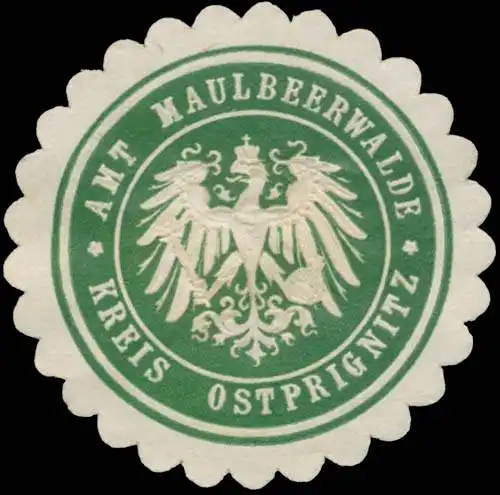 Amt Maulbeerwalde Kreis Ostprignitz