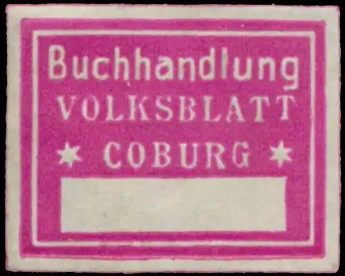 Buchhandlung Volksblatt