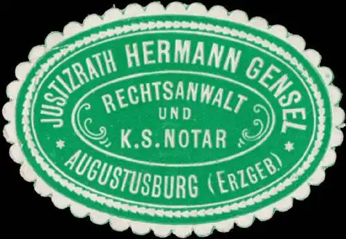 Justizrath Hermann Gensel