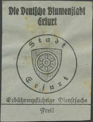 Die Deutsche Blumenstadt Erfurt