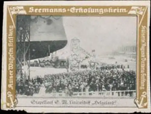 Stapellauf S.M. Linienschiff &#34;Helgoland&#34