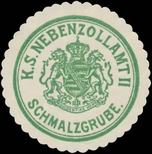 K.S. Nebenzollamt Schmalzgrube