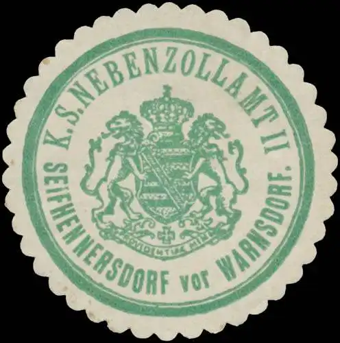 K.S. Nebenzollamt II Seifhennersdorf vor Warnsdorf