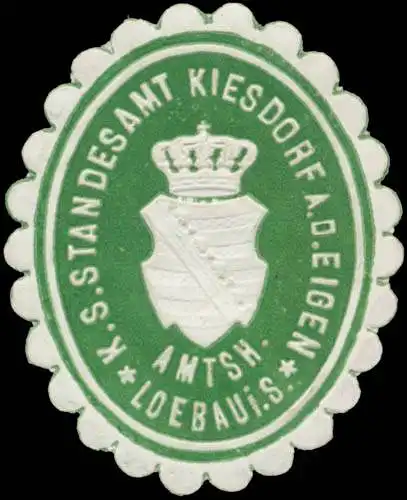 K.S. Standesamt Kiesdorf Amtsh. LÃ¶bau