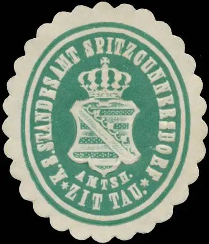K.S. Standesamt Spitzcunnersdorf Amtsh. Zittau