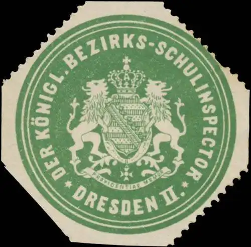 Der K. Bezirksschulinspektor Dresden II