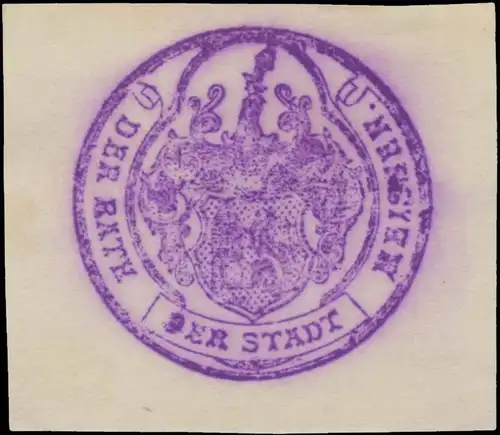 Der Rath der Stadt meissen