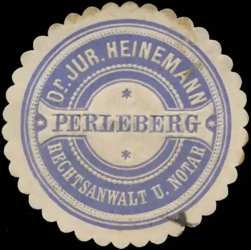 Rechtsanwalt und Notar Dr. jur. Heinemann