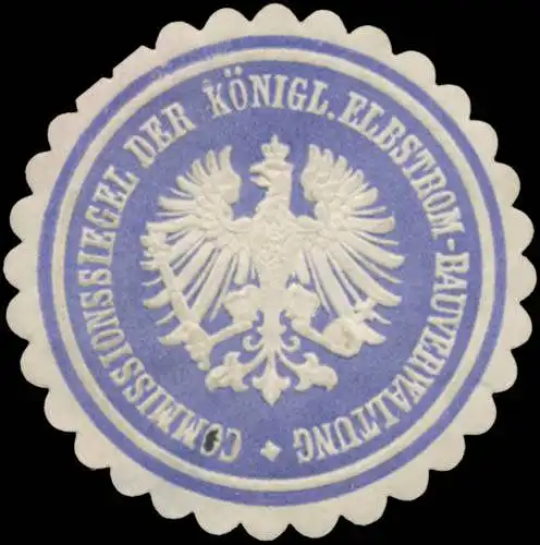 Commissionssiegel der K. Elbstrom-Bauverwaltung