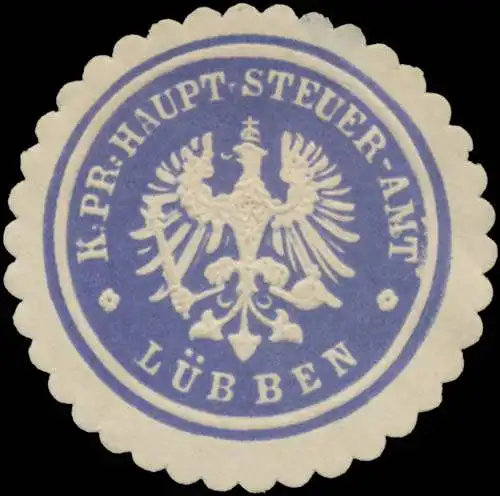 K.Pr. Haupt-Steuer-Amt LÃ¼bben/Spreewald