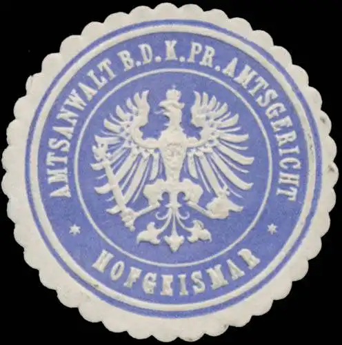 Amtsanwalt b.d. K.Pr. Amtsgericht Hofgeismar