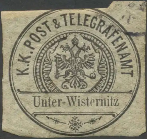 K.K. Post & Telegrafenamt Unter-Wisternitz