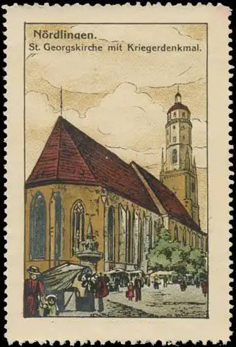 St. Georgskirche mit Kriegerdenkmal