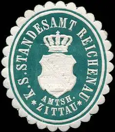 K.S. Standesamt Reichenau - Amtsh. Zittau