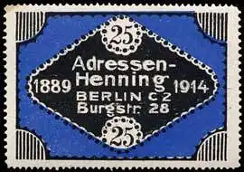 25 Jahre Adressen-Henning
