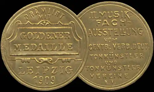 Goldene Medaille II. Musik-Fachausstellung