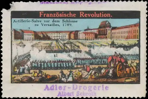 Artillerie-Salve vor dem Schloss von Versailles 1789