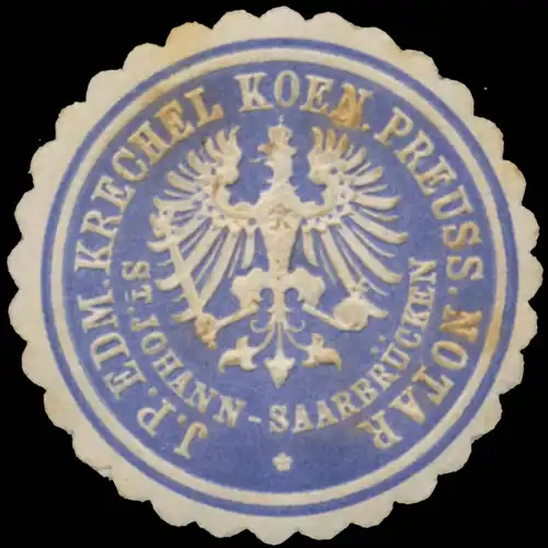 J. P. Edm. Krechel K.Pr. Notar St. Johann - SaarbrÃ¼cken