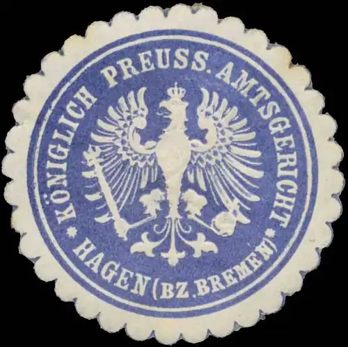 K.Pr. Amtsgericht Hagen (Bezirk Bremen)