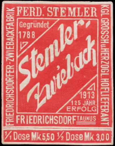 Stemler-Zwieback