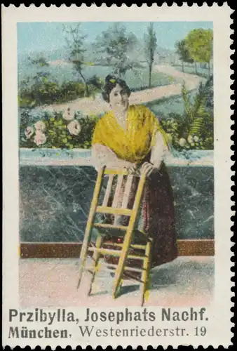 Frau mit Stuhl