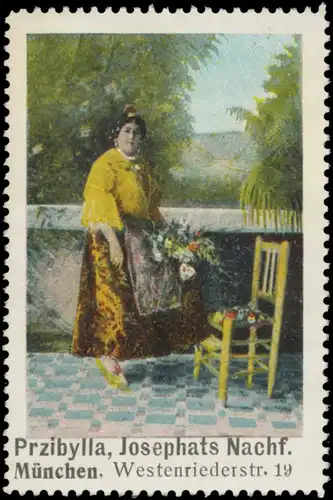 Frau mit Blumen